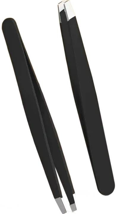 Pęseta skośna do regulacji brwi czarna