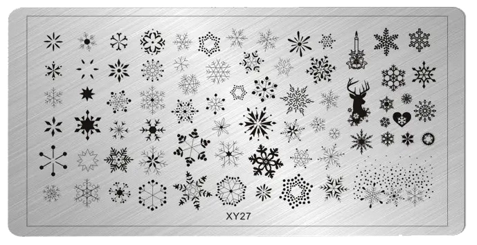 Blaszka do stempli na paznokcie XY27