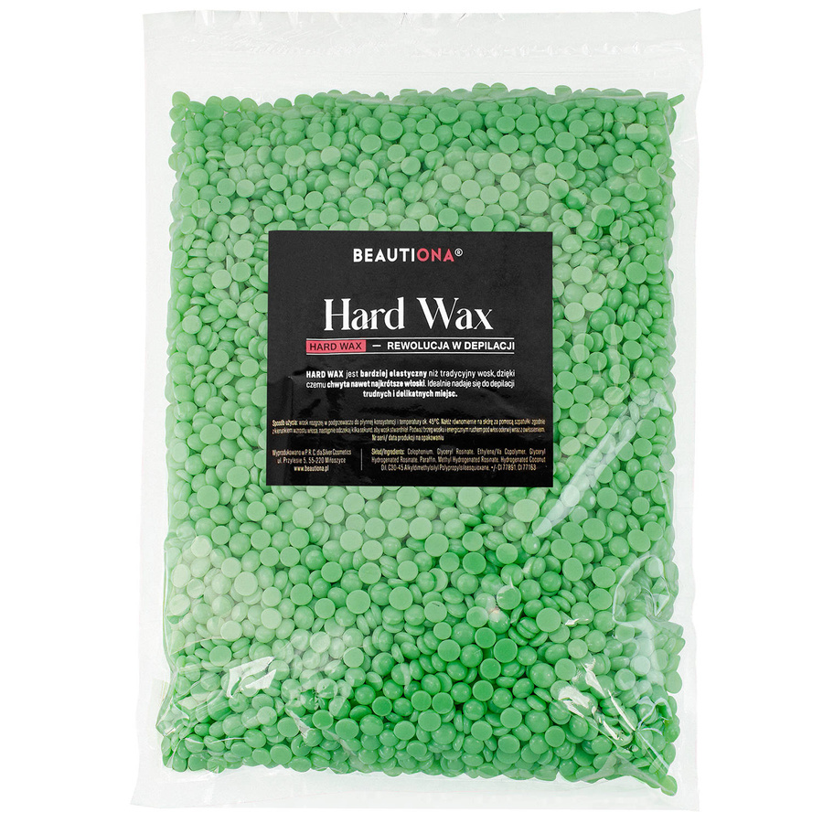 Wosk twardy ZIELONY w dropsach 1000 g