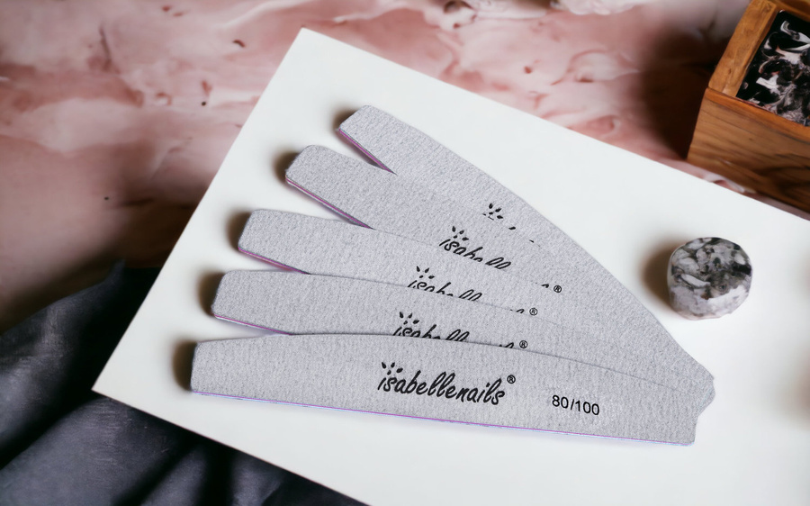 Pilnik do paznokci łódka zebra 80/100 1 sztuka