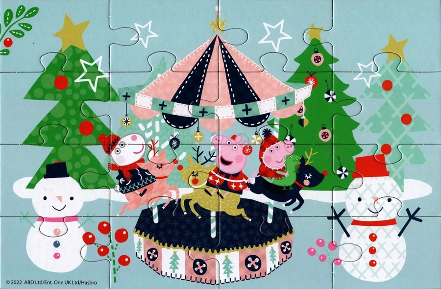 Puzzle 4w1 z bajki Świnka Peppa dla dzieci