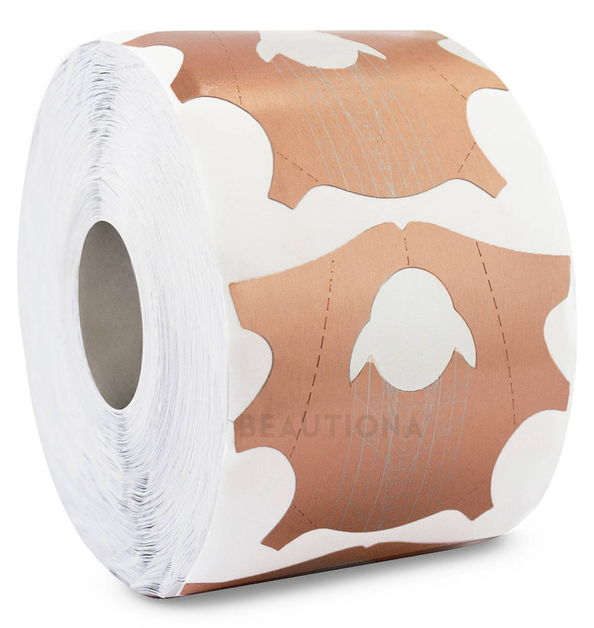 Szablony formy do paznokci motyle ROSE GOLD 500 szt.