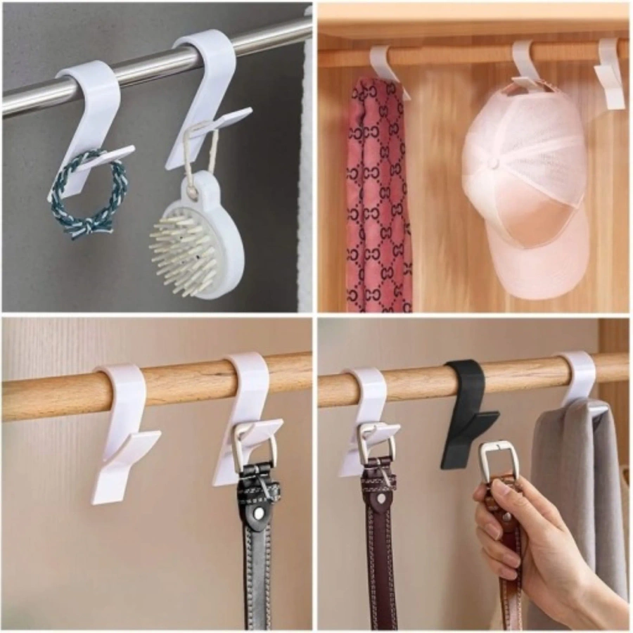 Wieszak na ręczniki czarny 2 szt