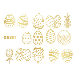 Naklejka wodna wielkanocna GE201