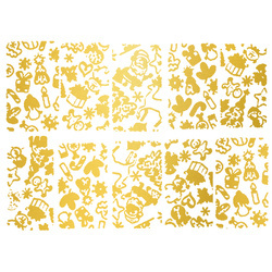 Naklejki świąteczne na paznokcie G140