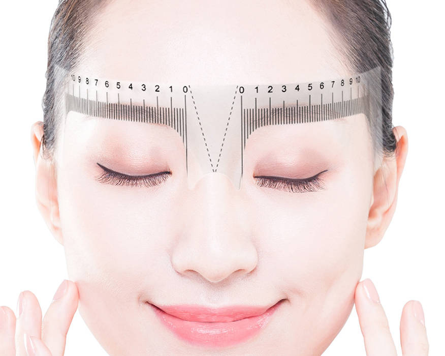 Miarka, linijka do brwi elastyczna do makijażu permanentnego