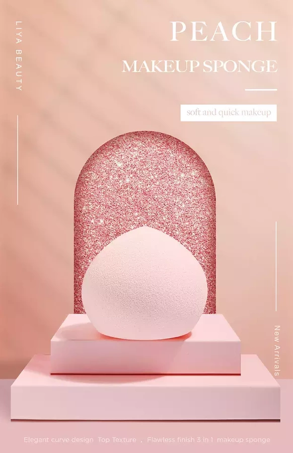 Gąbka do makijażu blender peach