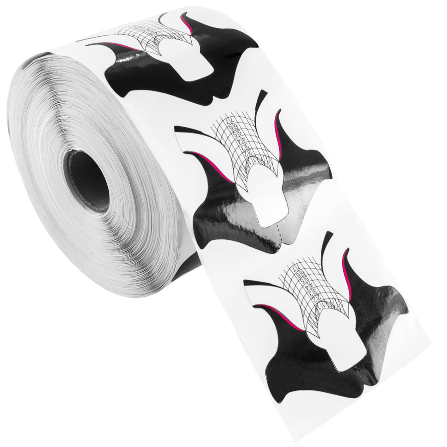 Szablony do przedłużania paznokci żelem szerokie 500 szt.