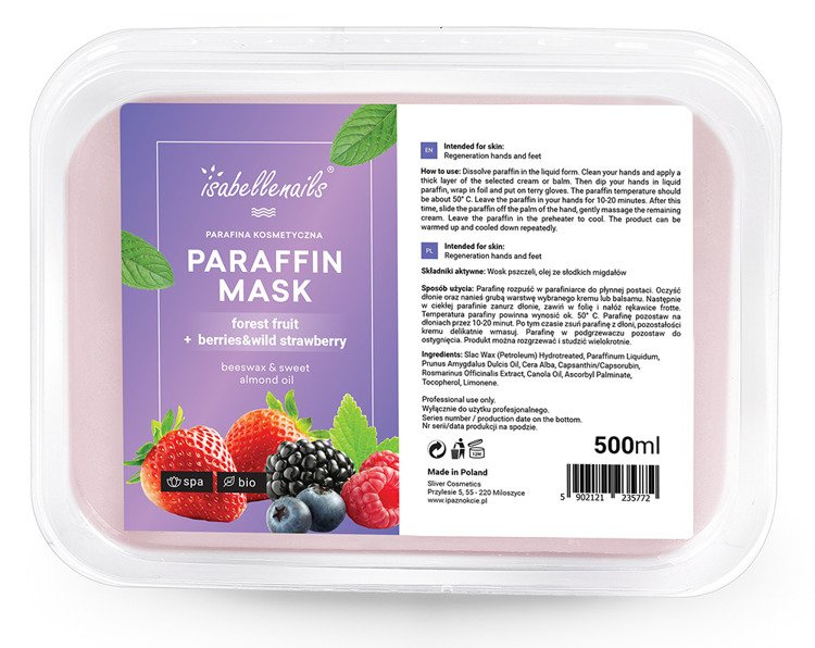 Parafina kosmetyczna isabellenails owoce leśne 500 ml