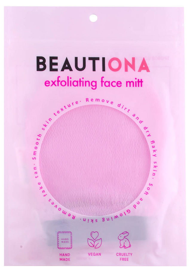 BEAUTIONA złuszczająca rękawica do peelingu twarzy