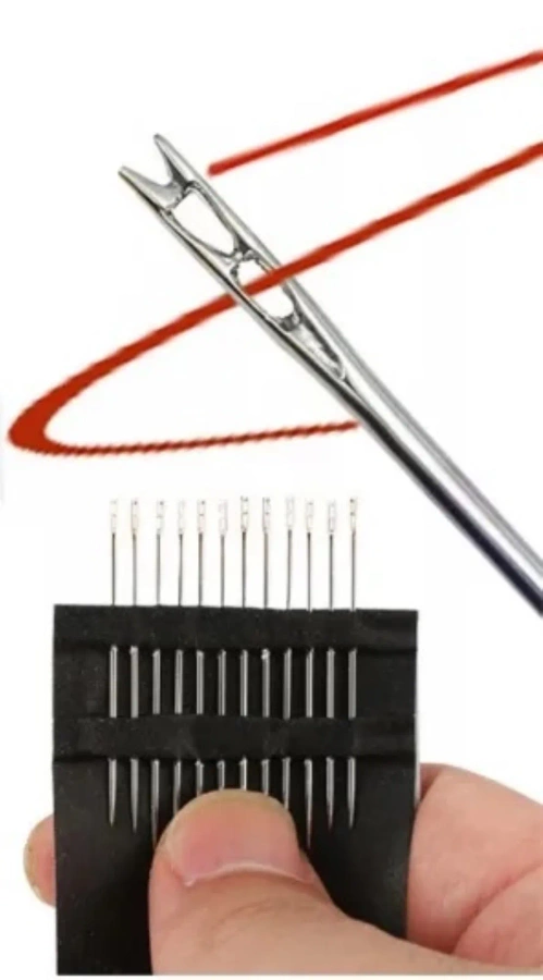 Igły samo nawlekające zestaw 12 sztuk