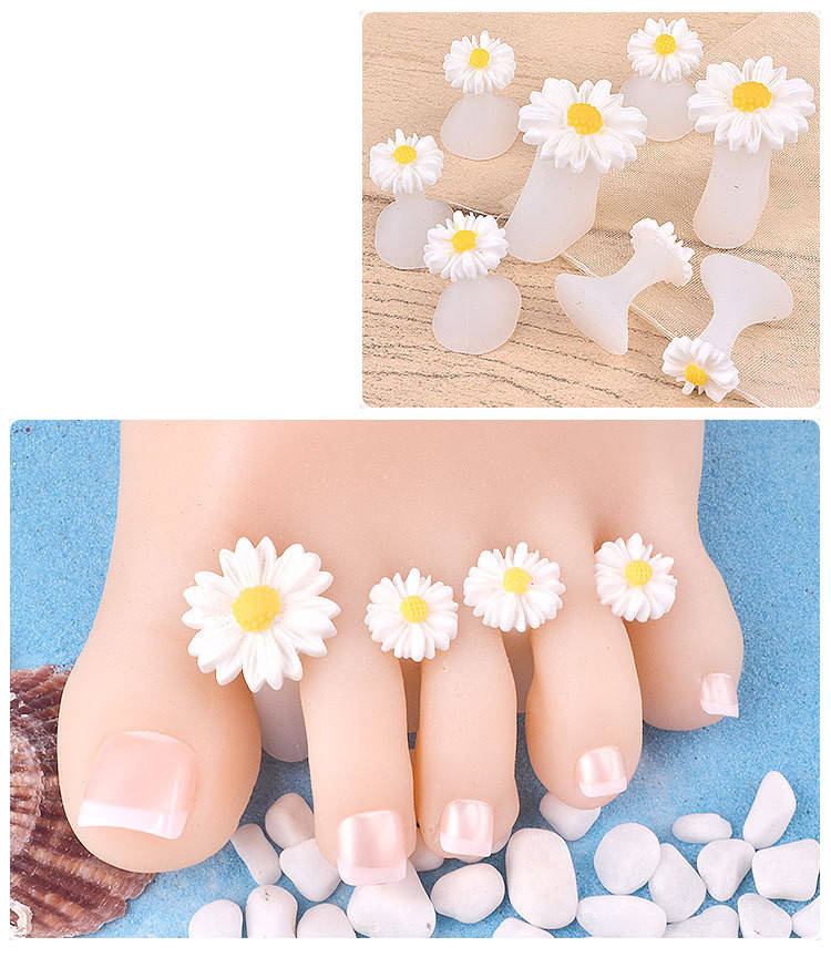 Pojedyncze separatory do paznokci do pedicure kwiaty 8 sztuk