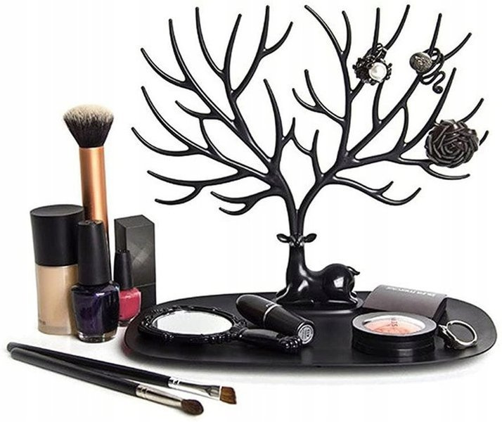 Stojak na biżuterię organizer - jeleń drzewko