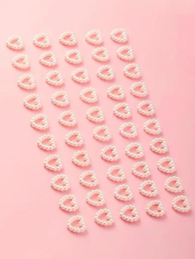 Ozdoby w kształcie serduszek 3D do paznokci