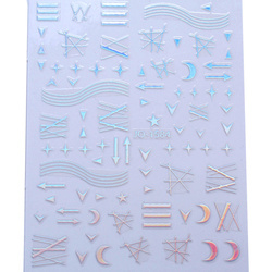 Naklejki 3D na paznokcie holo JO-1584