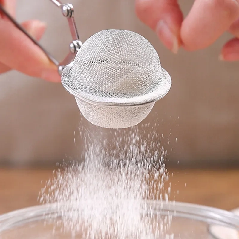 Zaparzacz stalowy do herbaty i ziół z uchwytem