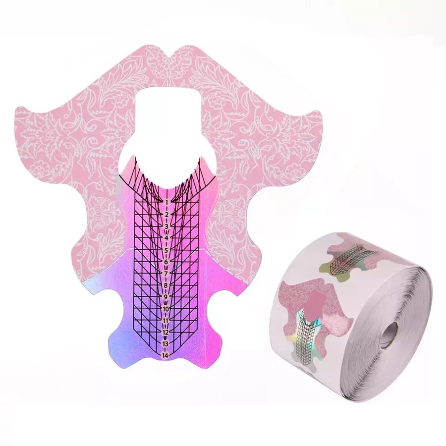 Szablony do przedłużania paznokci syrenka 500 szt.