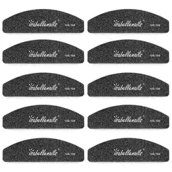 Mini polerka do paznokci, blok polerski czarny 100/180 łódka buffer 10 sztuk