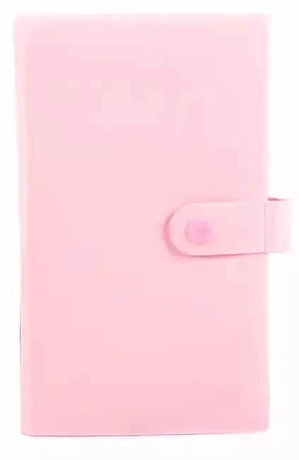 Album na naklejki do paznokci różowy -  120 okienek