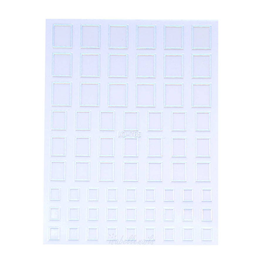 Naklejki 3D na paznokcie geometryczne wzory holo JO-765