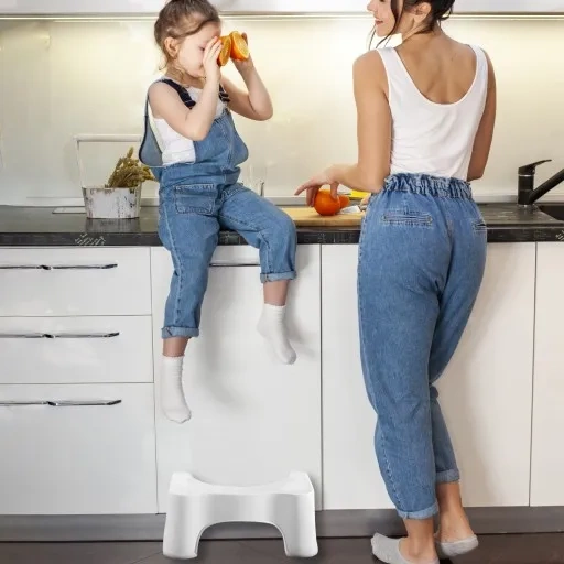 Łazienkowy podnóżek toaletowy 42 cm x 17 cm x 26 cm