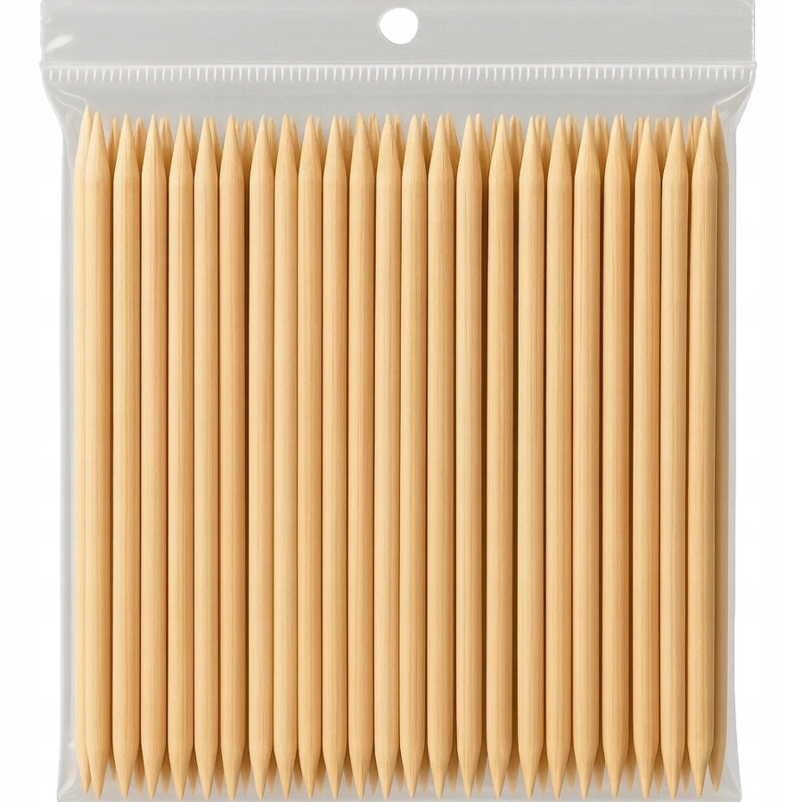 Drewniane patyczki do skórek manicure 100 szt.