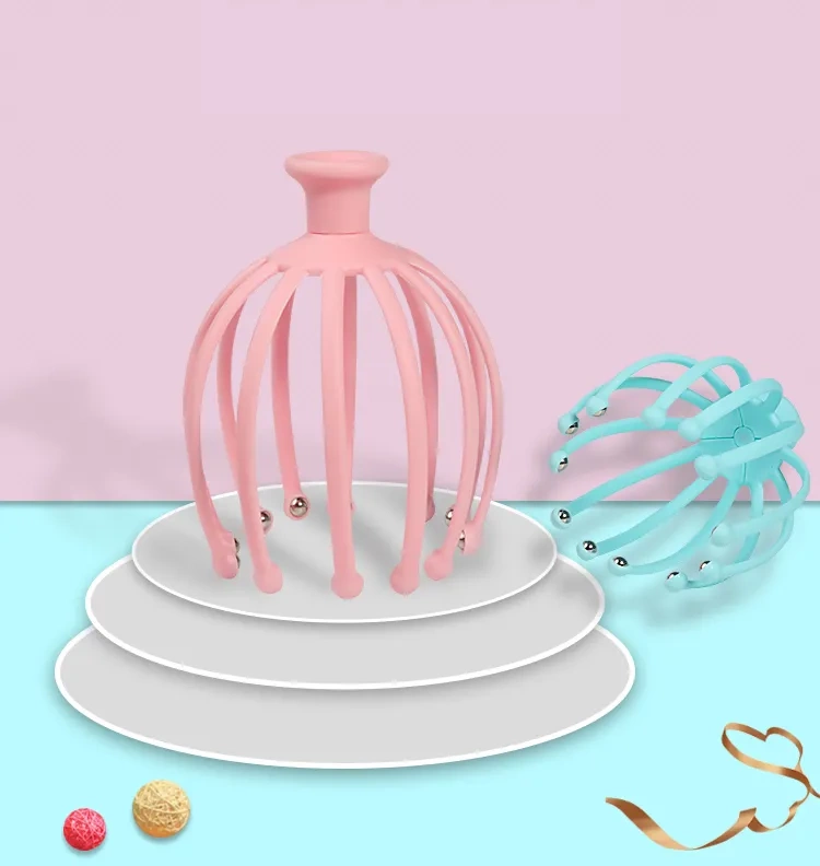 Masażer do skóry głowy, niebieski