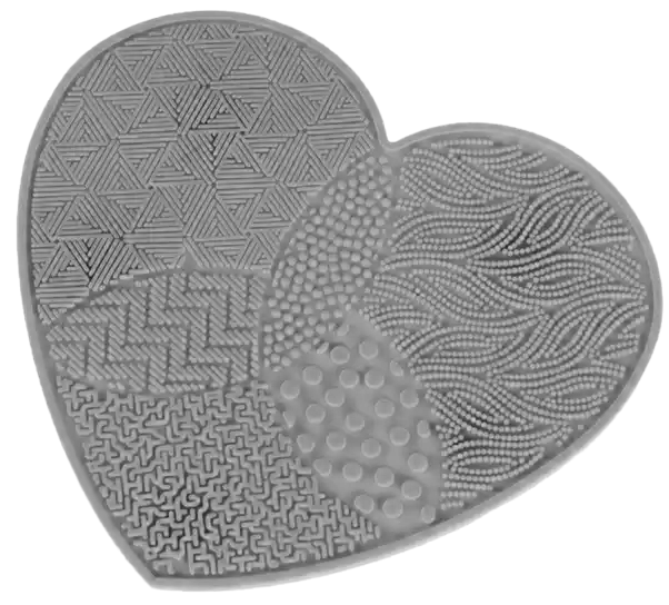 Myjka mata do czyszczenia pędzli - szary