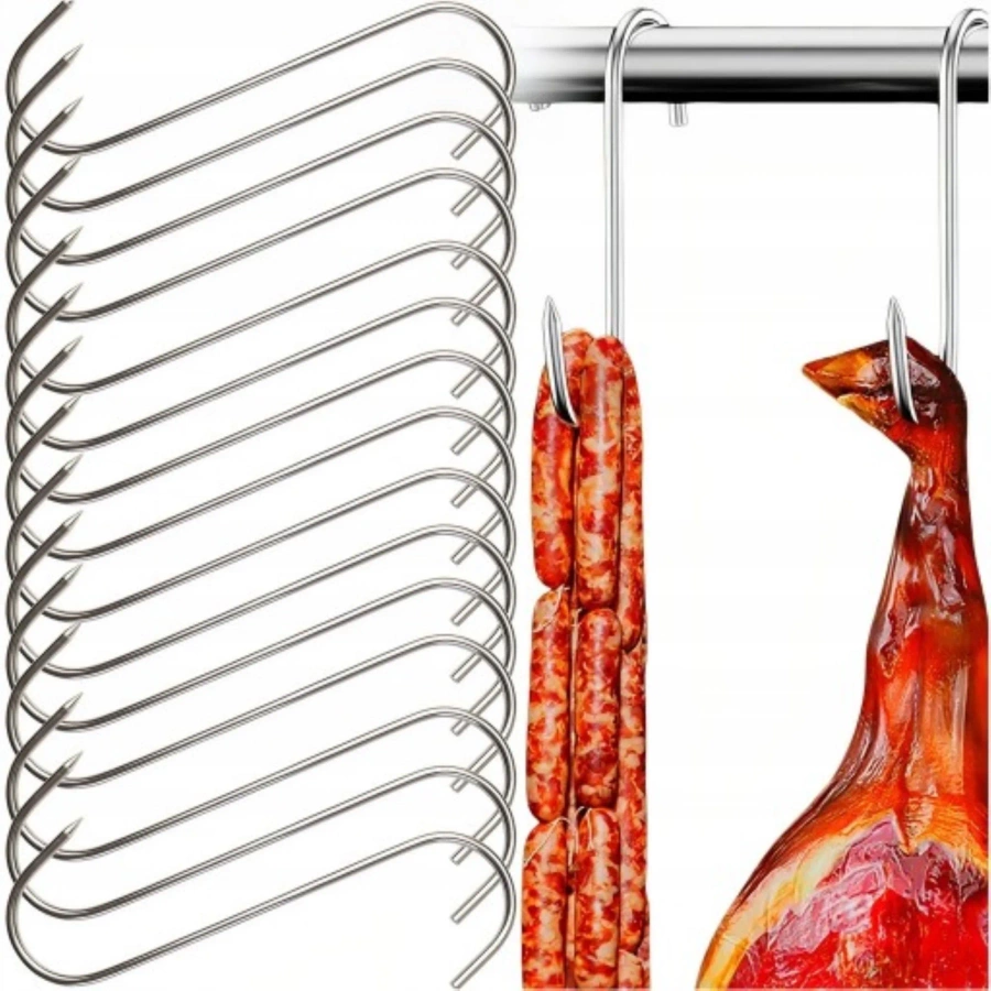 Haki wędzarnicze do wędlin stalowe 15 szt