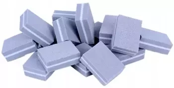 50x Mini Blok Polerski Kostka 100/180 buffer szary
