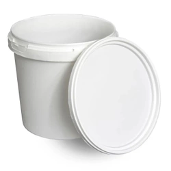Wiaderko białe z pokrywką 1,2 L