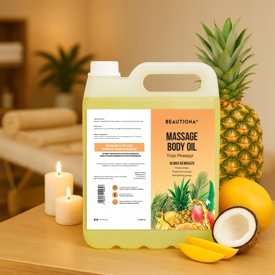 Oliwka olejek do masażu ciała tropic pineapple 5000 ml