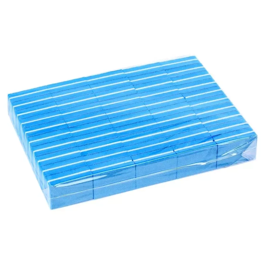 50x Mini Blok Polerski Kostka 100/180 buffer niebieski