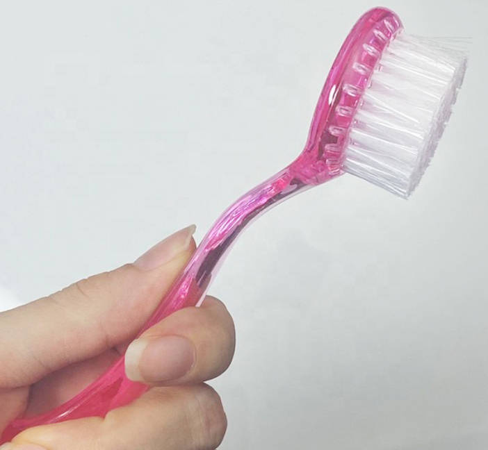 Szczoteczka z rączką do odpylania różowa