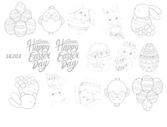 Naklejka wodna wielkanocna SE203