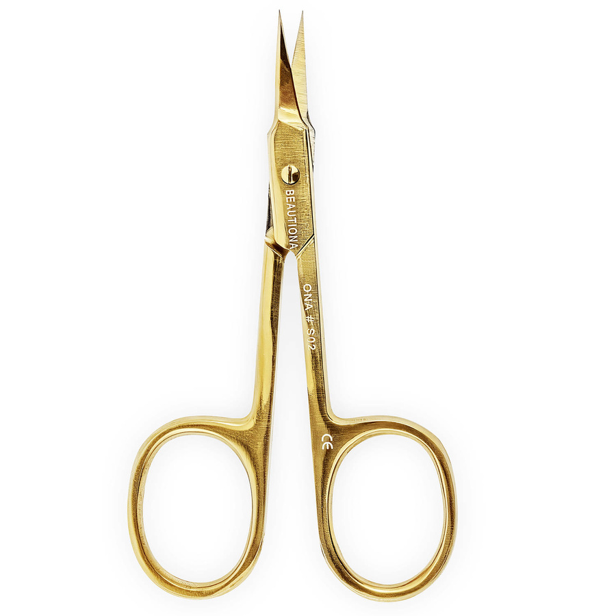 Beautiona profesjonalne nożyczki do skórek ONA #S02 złote