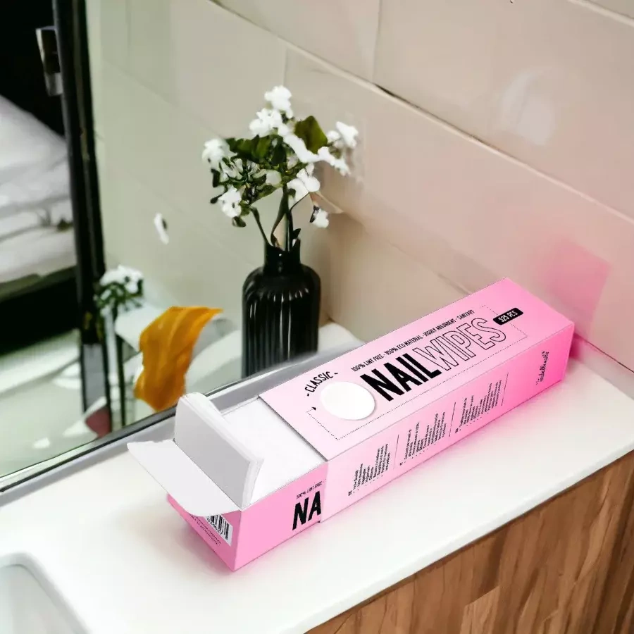 Gładkie waciki bezpyłowe isabellenails mocne, 325 sztuk białe