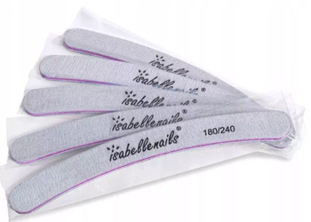 25x Pilnik do paznokci banan zebra 180/240 bezpieczny pakiet