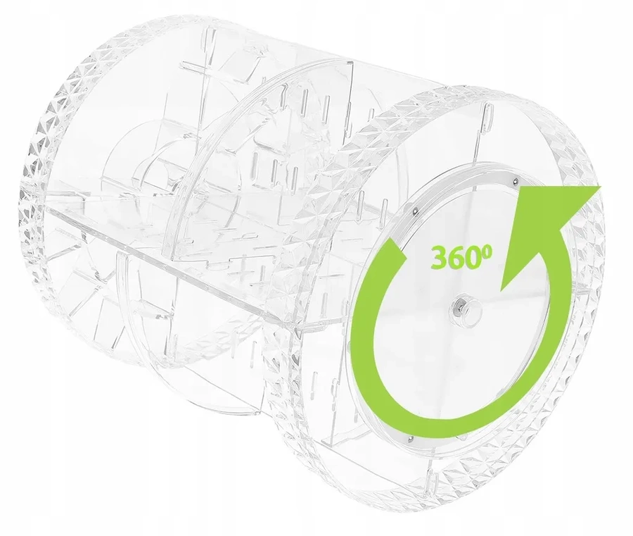 Obrotowy organizer na kosmetyki 2w1