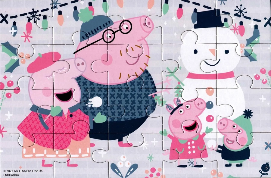 Puzzle 4w1 z bajki Świnka Peppa dla dzieci