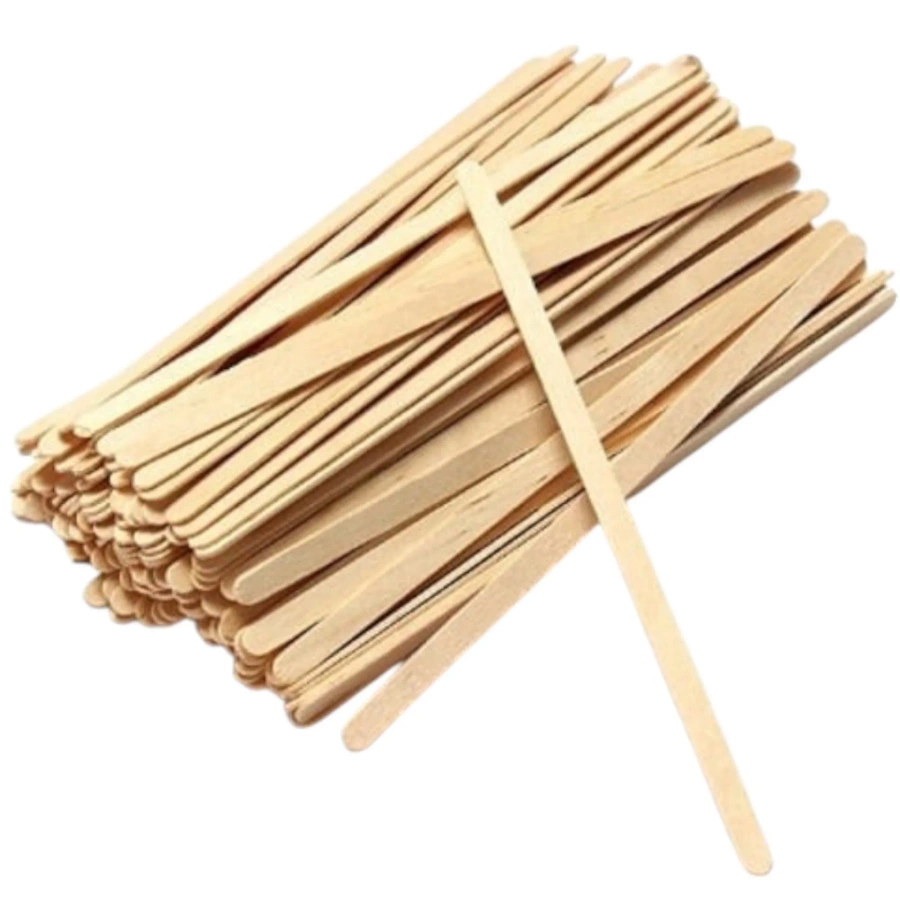 Szpatułki drewniane do depilacji wąskie 100 szt 140x6 mm