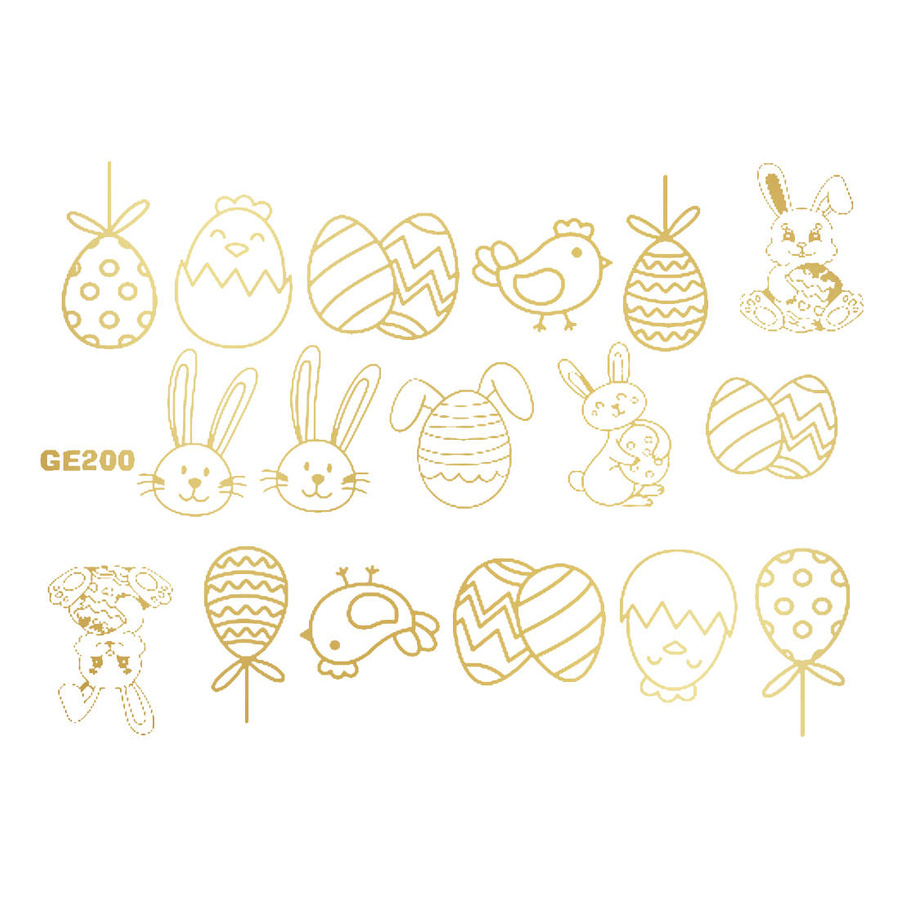 Naklejka wodna wielkanocna GE200