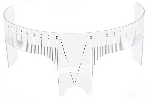 Miarka, linijka do brwi elastyczna do makijażu permanentnego