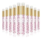 Prezent dla klientek zestaw pędzel do czyszczenia rzęs i brwi 10 szt.