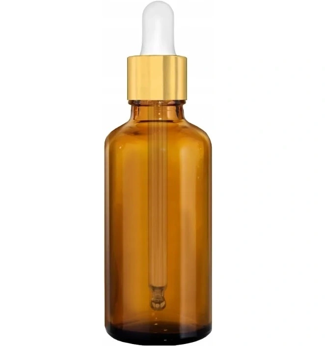 Butelka szklana z pipetą na olejek olej płyny 50ml brązowa
