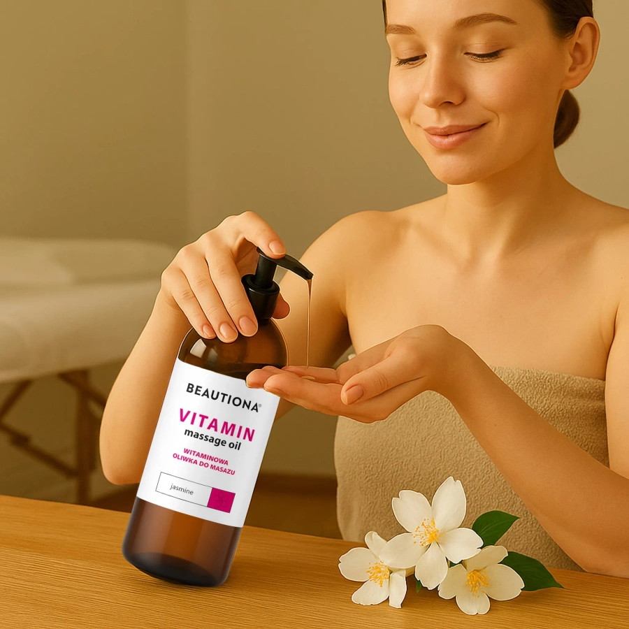 Oliwka do masażu ciała witaminowa Jaśmin 500 ml