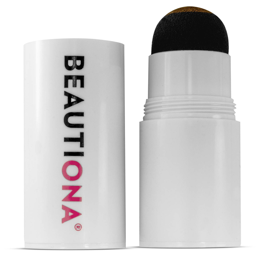 Zestaw do stylizacji brwi - stempel dark brown, szablony, szczoteczki