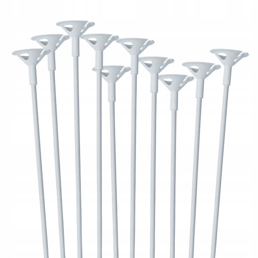 Patyczki do balonów z koszyczkami 10 szt 40 cm