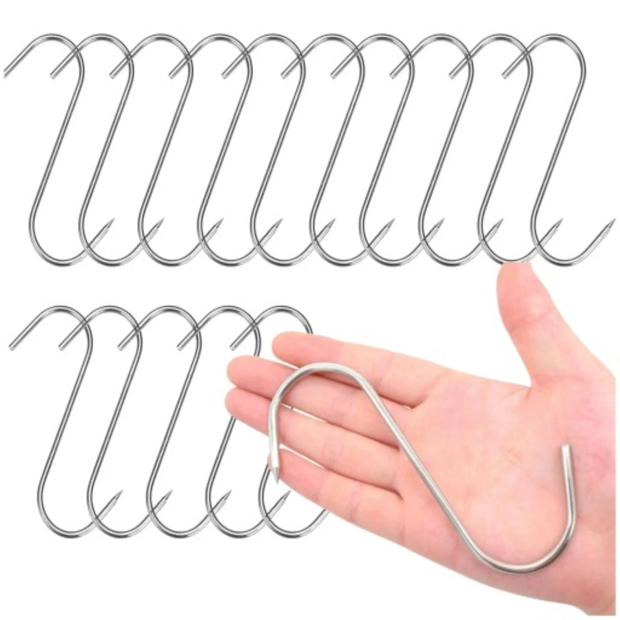 Haki wędzarnicze do wędlin stalowe 15 szt