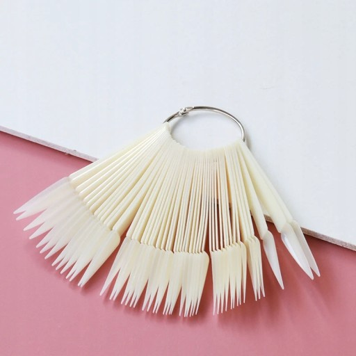 Mleczny wzornik do lakierów hybrydowych 50 sztuk